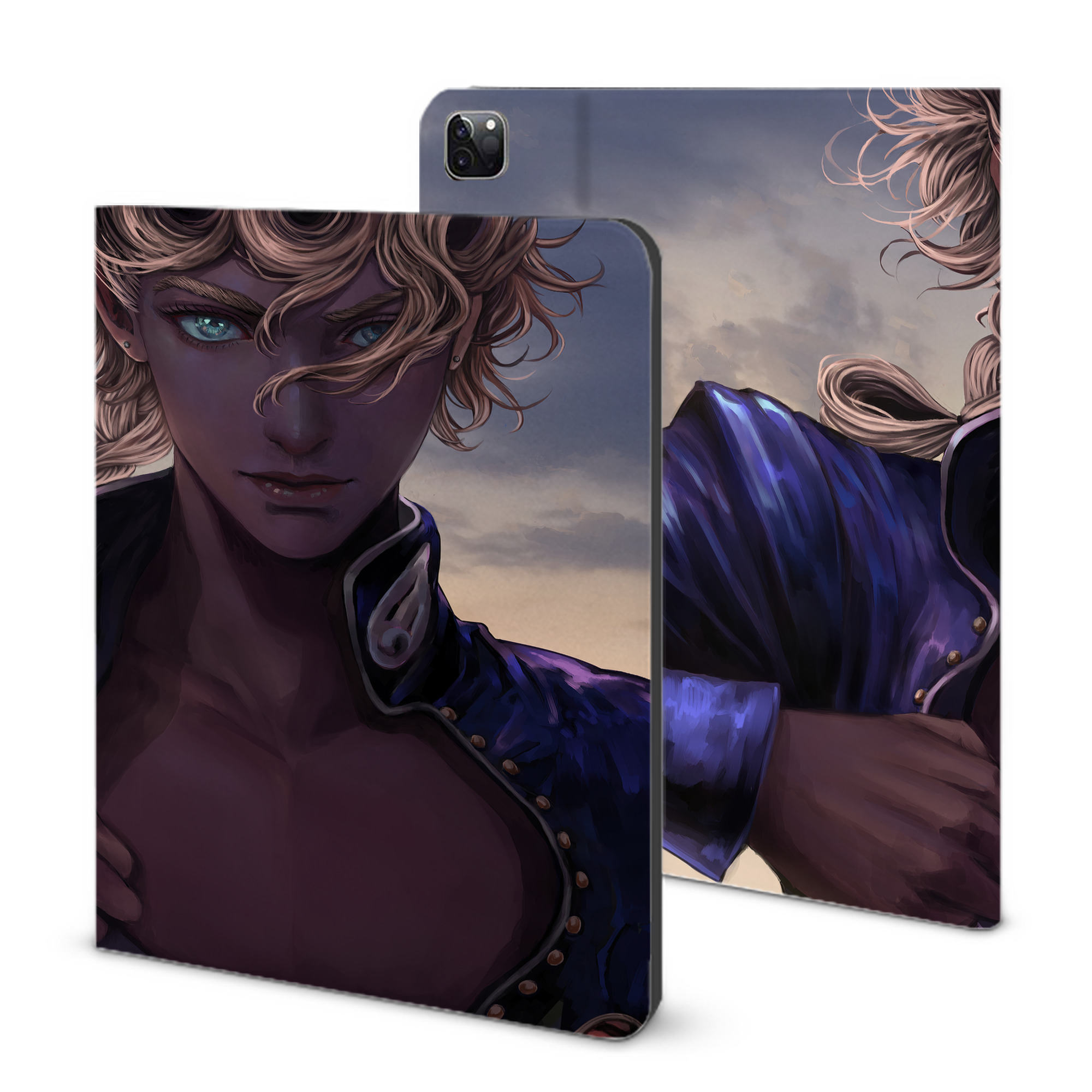 （画像用） ジョジョの奇妙な冒険 JoJo's Bizarre Adventure IPad ケース ブック型 PUレザー TPU 耐衝撃 軽量 薄型 ペン収納なし 全面保護 IPad 各モデル対応